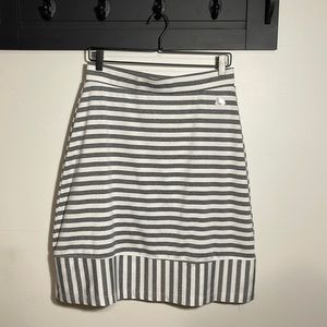 Gray and White Striped Knee Length Snoga Size Medium